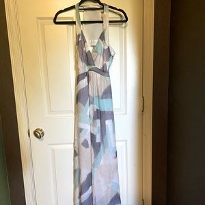 Long, backless dress